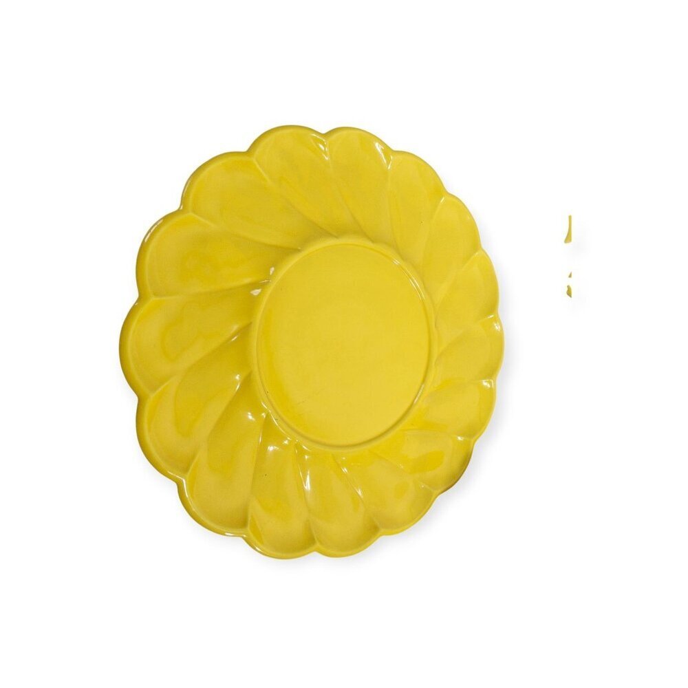 Vintage Sunshine Yellow Ceramic Tureen Set With Lid Matching Plate & Serving Spo - Picture 4 of 16